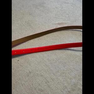 J Crew XS Genuine Leather Hot Neon Pink Belt